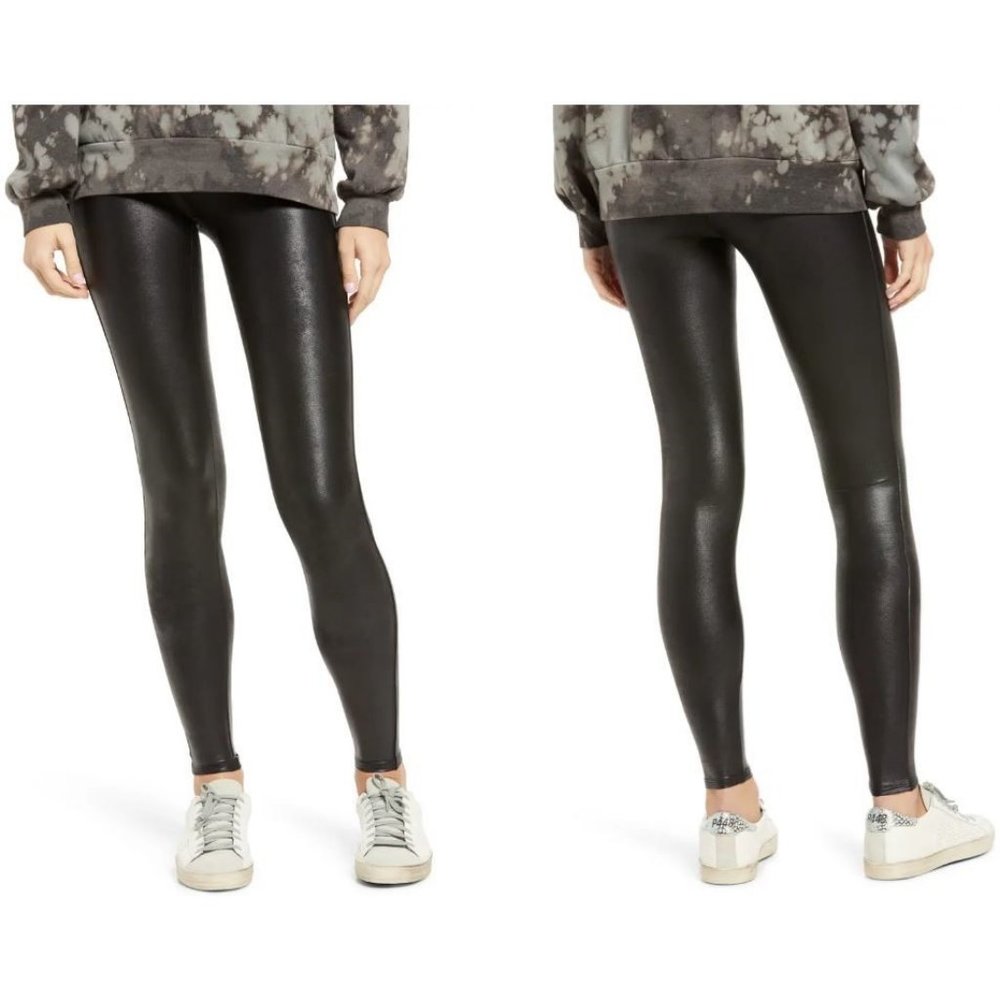 SPANX® Faux Leather Leggings Pants 2437 Large